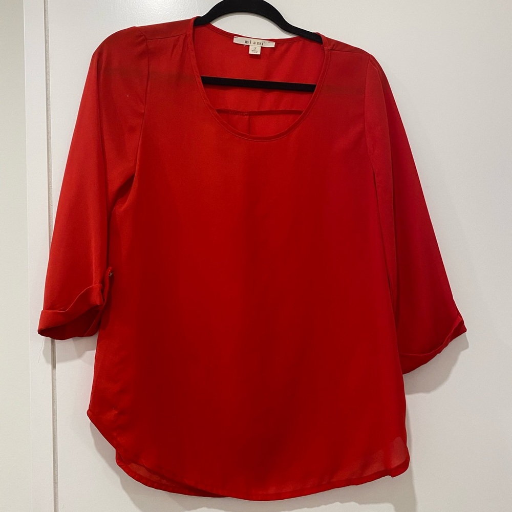 Red blouse - size small